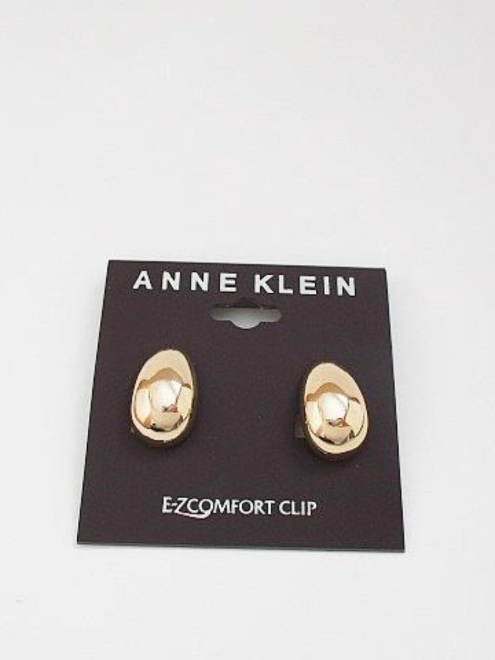 Anne Klein Gold E-Z Comfort Clip On Earrings NWT
